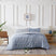 Front View of Perfect Paisley Comforter Set in blue#color_perfect-paisley-blue