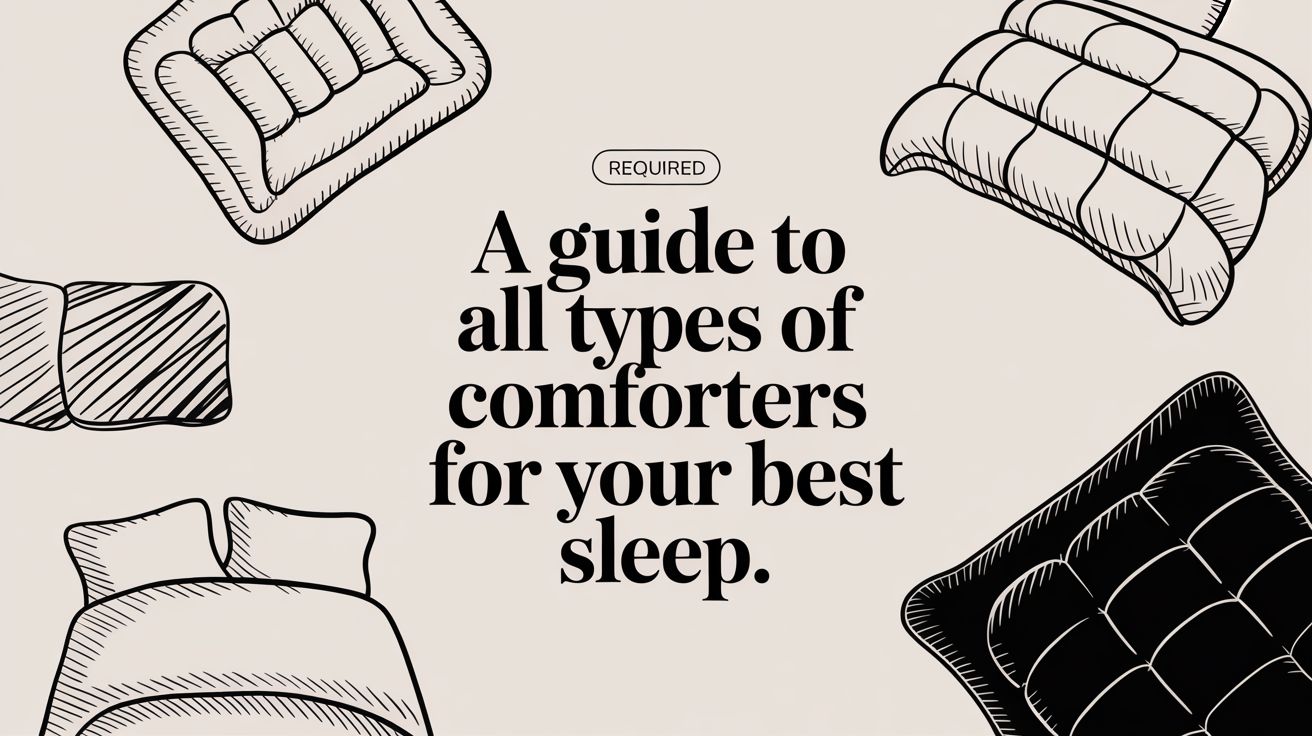 A Guide to All Types of Comforters for Your Best Sleep – Southshore ...