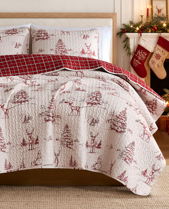 Winterwood Christmas Reversible Quilt Set