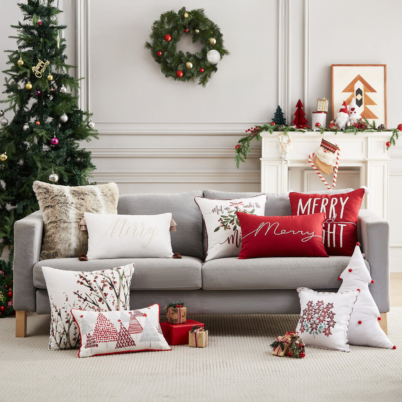 Holiday Harmony 2-Piece Throw Pillow Set