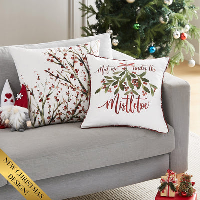 White Christmas 2-Piece Throw Pillow Set