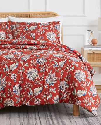 Jacobean Willow Oversized Down Alternative Comforter Set