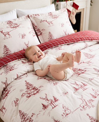 Winterwood Christmas Reversible Duvet Cover Set
