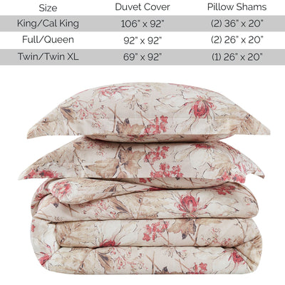 Stack Image of Skye Cotton Duvet Cover Set in Red#color_skye-red