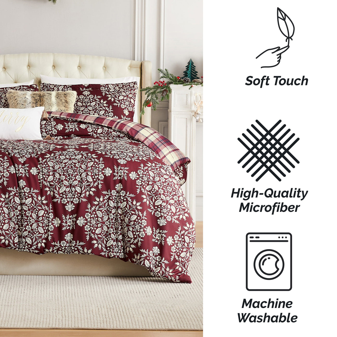 Christmas Carol 5-Piece Comforter Bedding Set