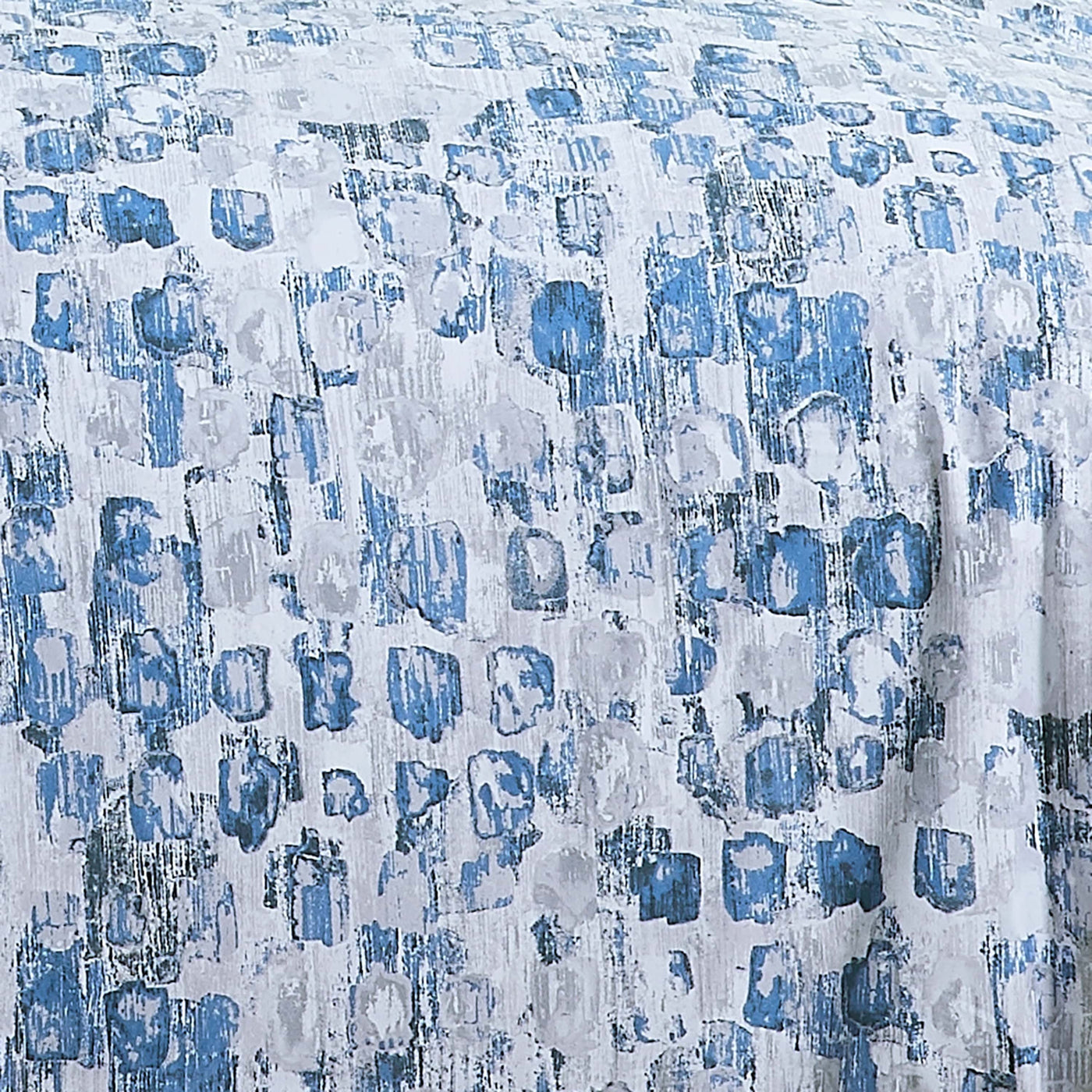 Details and Print Pattern of Rhythm 5-Piece Duvet Cover Set in blue#color_rhythm-blue