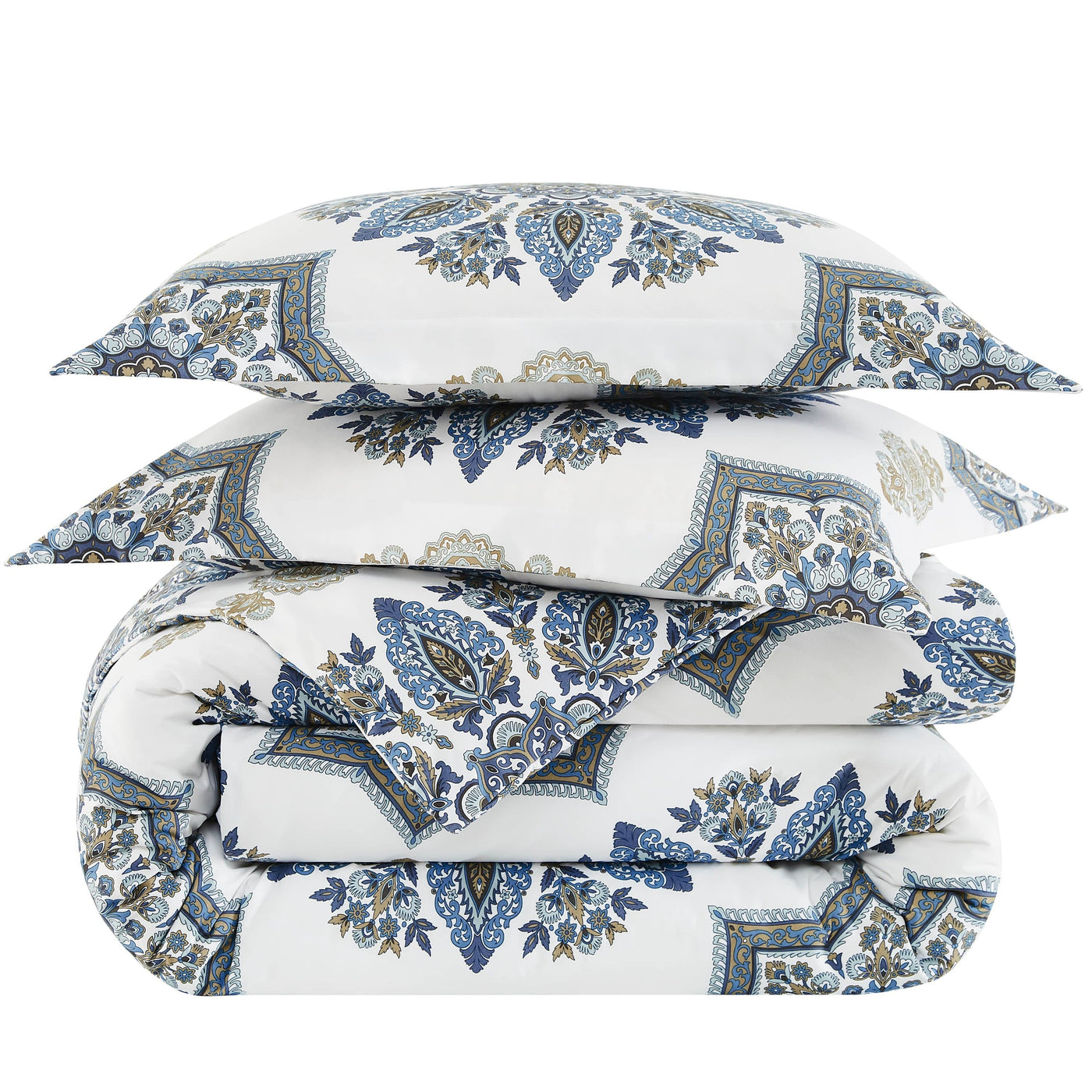 Stack Image of Infinity Comforter Set in blue#color_infinity-blue
