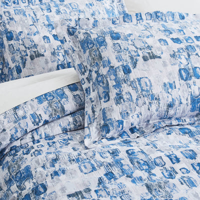 Detail Image Shams of Rhythm Comforter Set in blue#color_rhythm-blue