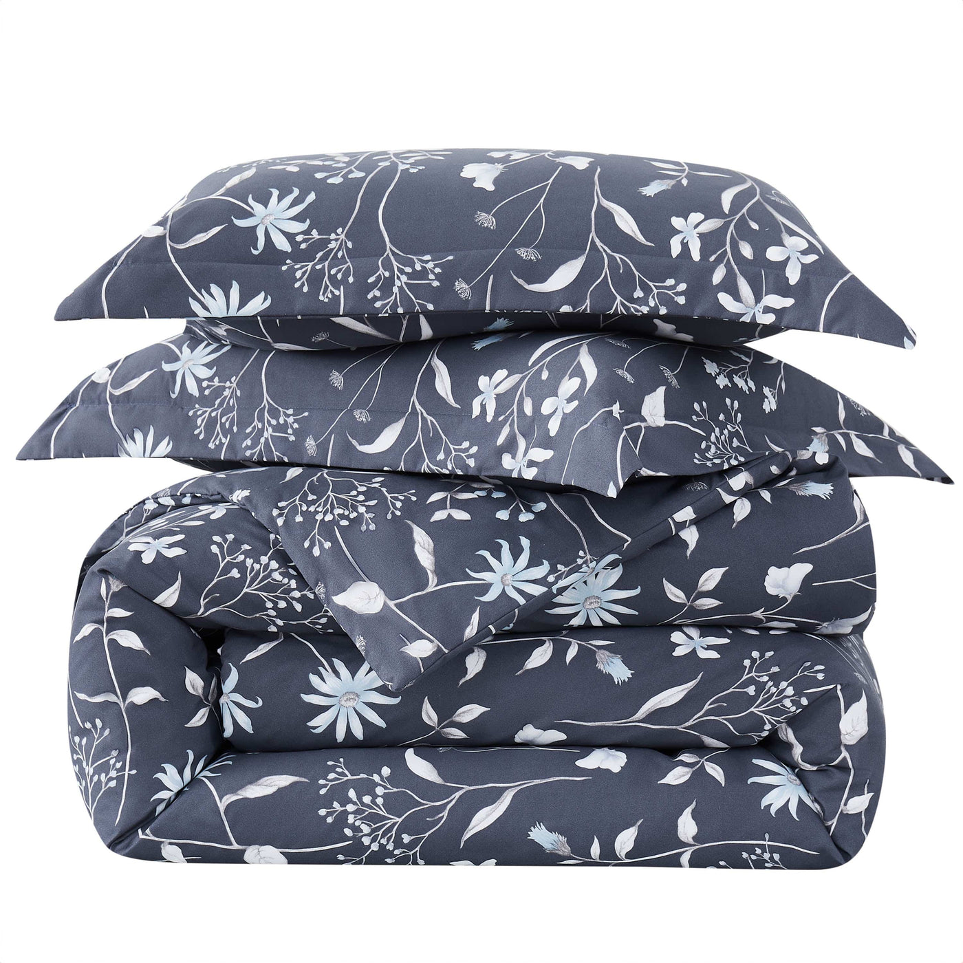Stack Image of Secret Meadow Comforter Set in blue#color_secret-meadow-blue