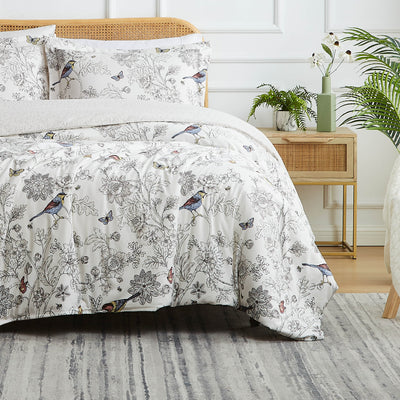 Front View of Bayberry Oversized Duvet Cover Set#color_bayberry
