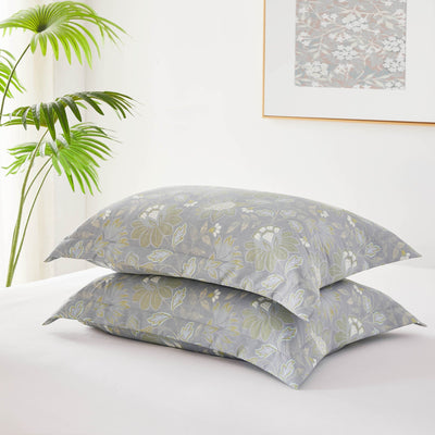 Detailed Shams Image of Infinite Blossom Cover in steel blue#color_infinite-blossom-steel-blue