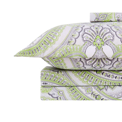 Stack Image of Pure Melody Duvet Cover in green#color_pure-melody-green