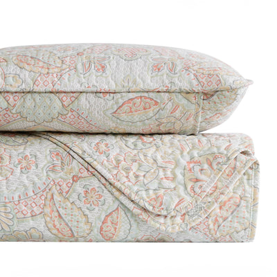 Stack Image of Enchantment Quilt Set in coral#color_enchantment-coral