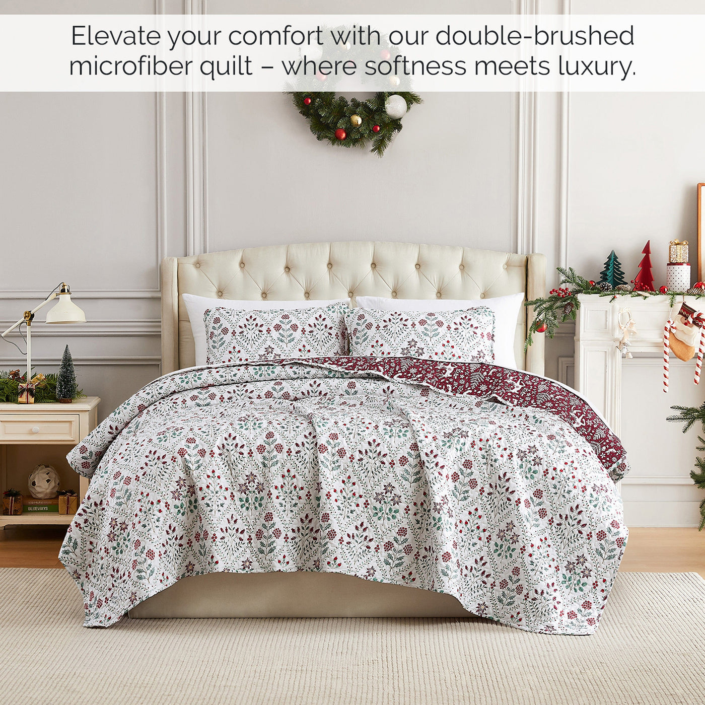 Holiday Harmony Reversible Quilt Set