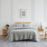 Front View of Infinite Blossom Quilt Set in steel blue#color_infinite-blossom-steel-blue