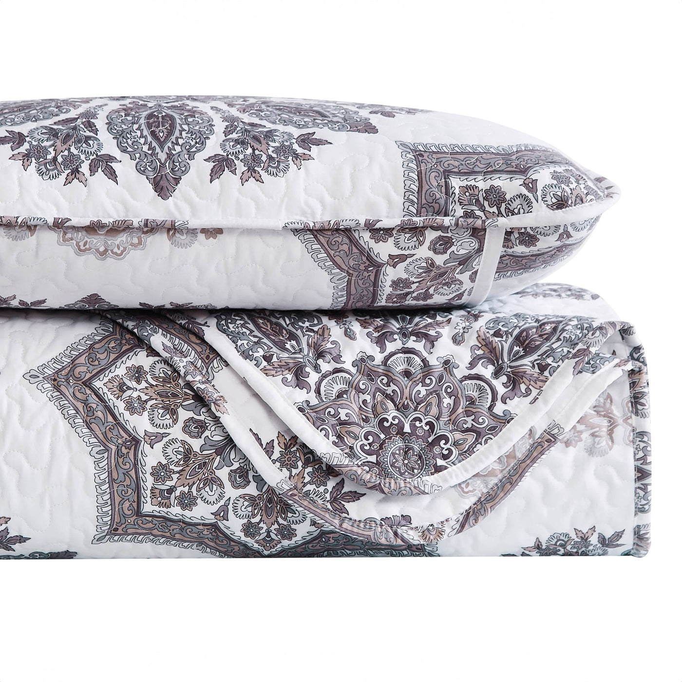 Stack Image of Infinity Quilt Set in grey#color_infinity-grey