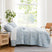 Side View of Paisley Grace Quilt Set in blue#color_paisley-grace-blue