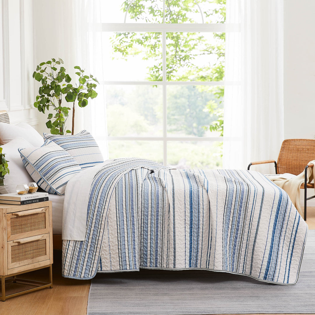 Coastal Stripes Quilt Set | SouthShore Fine Linens