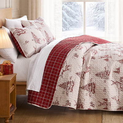 Winterwood Christmas Reversible Quilt Set
