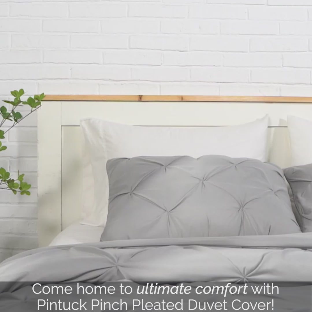 pintuck duvet cover video #color_all
