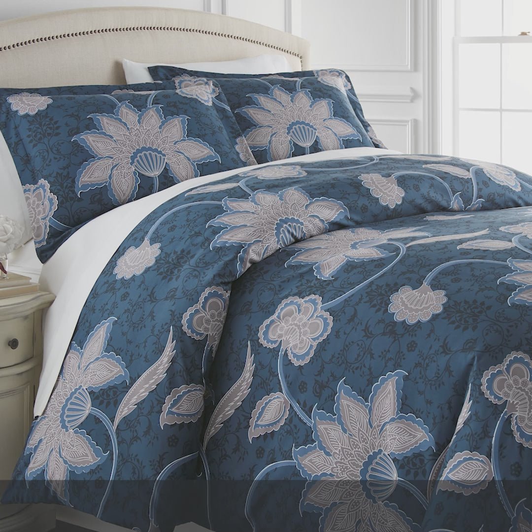 grand floral duvet cover video #color_all