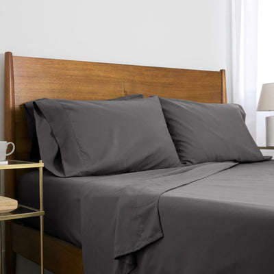 Side View of Everyday Essentials 6-Piece Sheet Set in Slate#color_slate