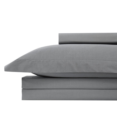 Everyday Essentials Duvet Cover Set Stack Together in Steel Grey#color_steel-gray