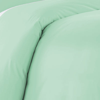 Details of Everyday Essentials Duvet Cover Set in Light Green#color_light-green