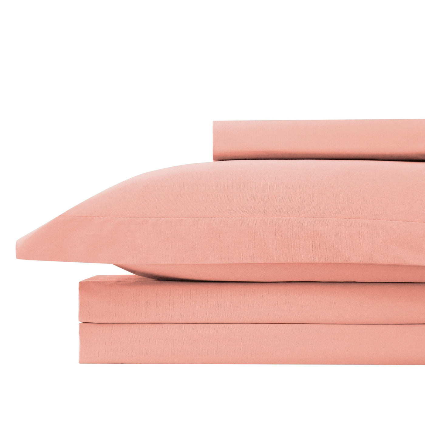 Everyday Essentials Duvet Cover Set Stack Together in Peach#color_peach