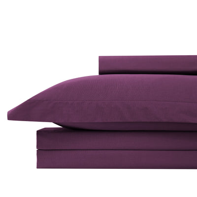 Everyday Essentials Duvet Cover Set Stack Together in Purple#color_purple