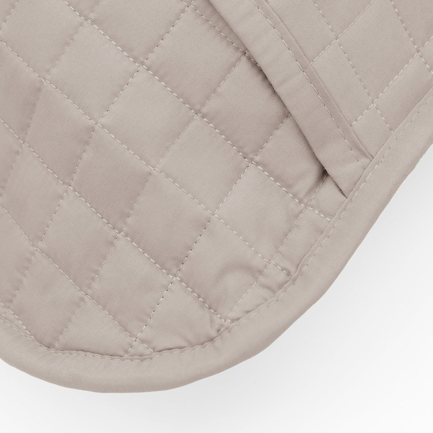 Details and Texture of Vilano Quilted Sham and Pillow Covers in Bone#color_vilano-bone