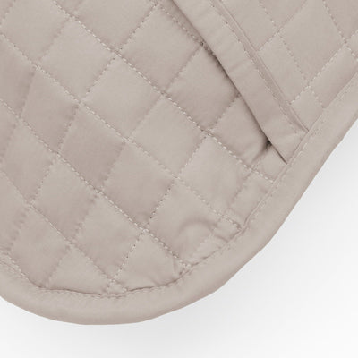Details and Texture of Vilano Quilted Sham and Pillow Covers in Bone#color_vilano-bone