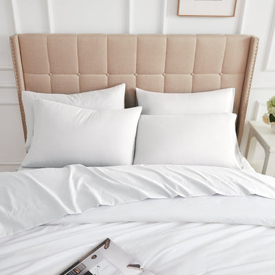 Top View of Vilano Springs 2-Piece Pillow Cases in White#color_vilano-bright-white
