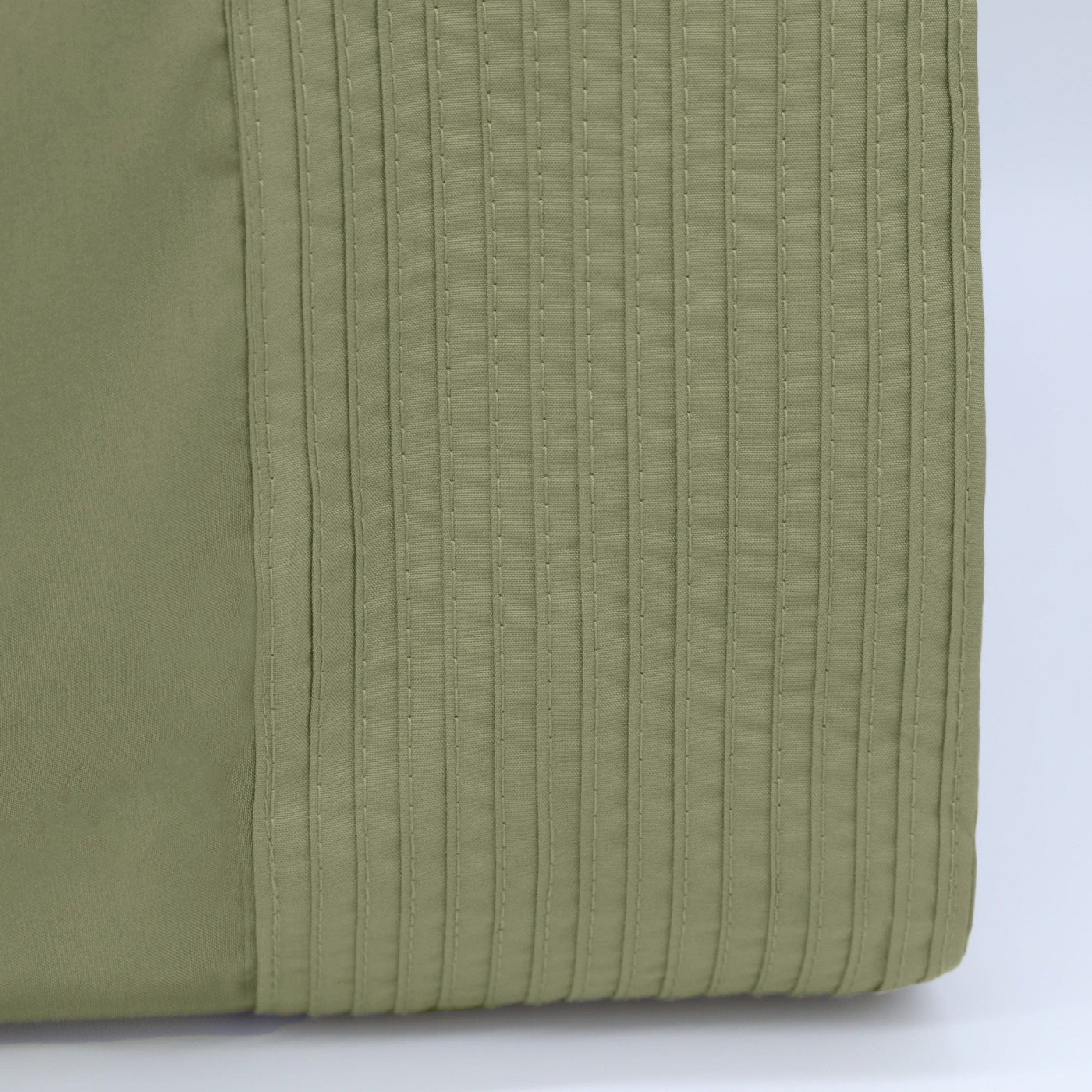 Details and Texture of Vilano Pleated Pillow Cases in Sage Green#color_vilano-sage-green