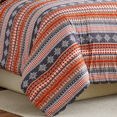 Details and Print Pattern of Cozy Cottage 6-Piece Comforter Set
