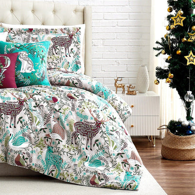Christmas Woodland 6-Piece Comforter Bedding Set