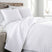 Side View of Southshore Essentials Quilt Set in White#color_bright-white