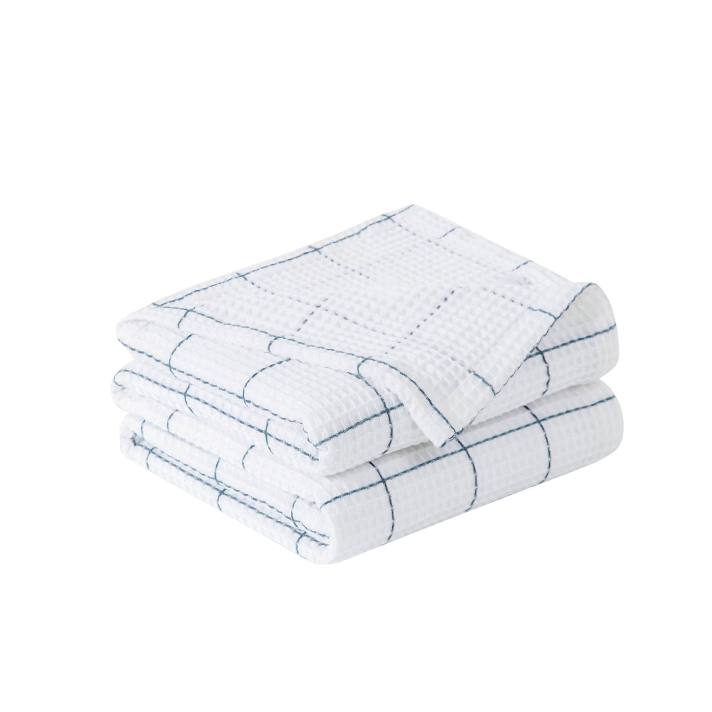 Details of Check Cotton Blanket and Throw in white#color_white-with-blue-check