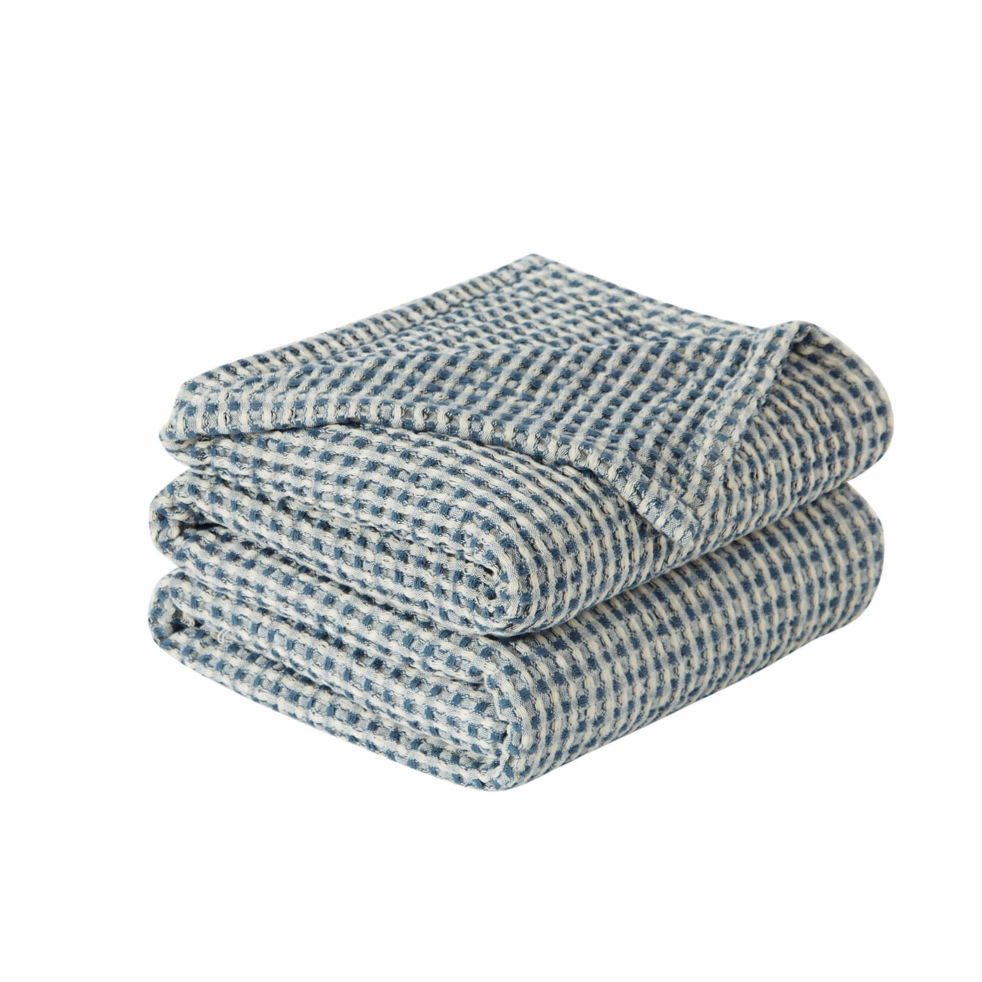  Tama Cotton Blanket and Throw Stack Together#color_tama-steel-blue