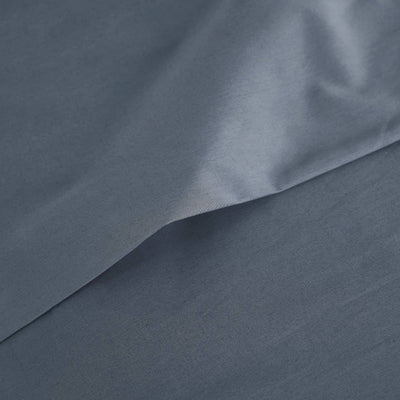 Percale Sheet Set in Steel Blue#color_percale-steel-blue