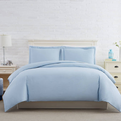 Solid Cotton Duvet Cover in Blue#color_solid-blue