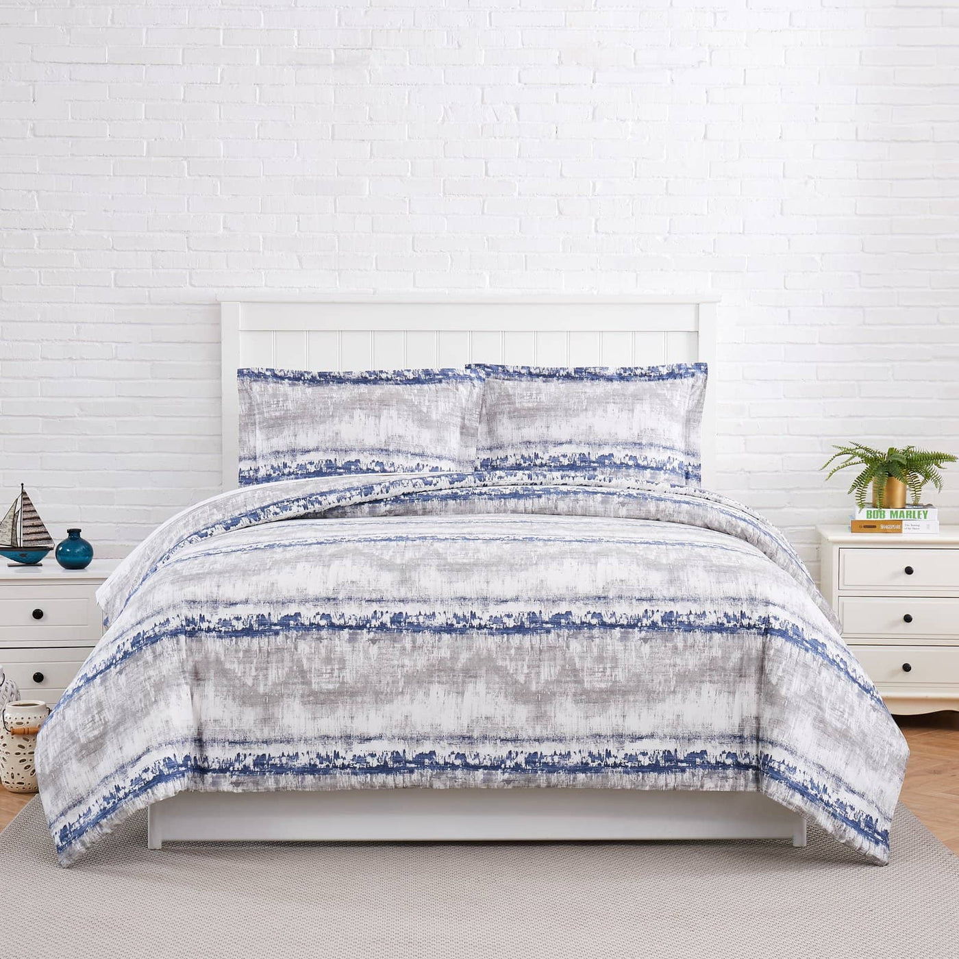Abstraction Duvet in Blue#color_abstraction-blue