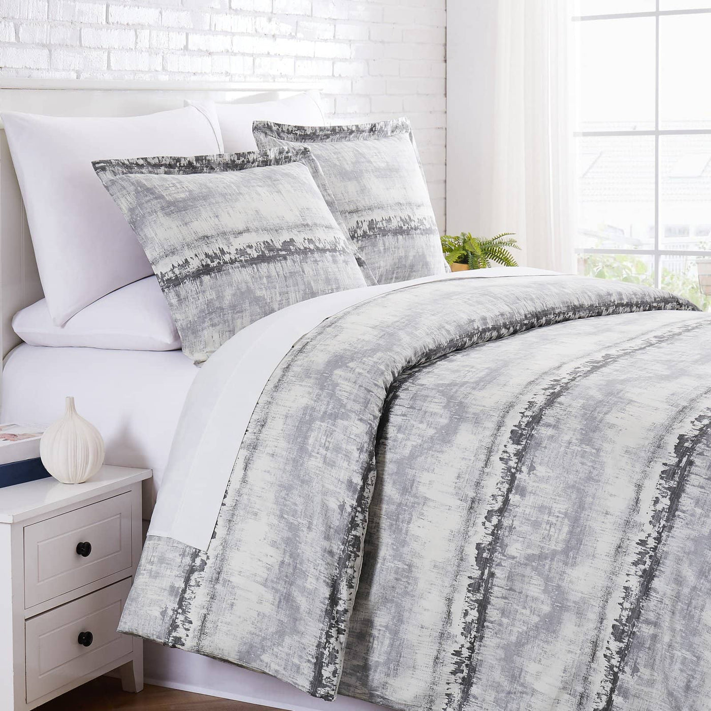 Abstraction Duvet in Grey#color_abstraction-grey