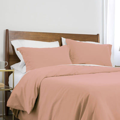 Southshore Basics Ultra-Soft and Comfortable Duvet Cover Set in Peach#color_peach