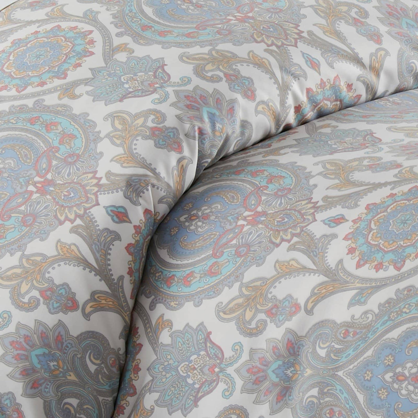 Boho Paisley Reversible Comforter Set in Aqua#color_boho-paisley-aqua