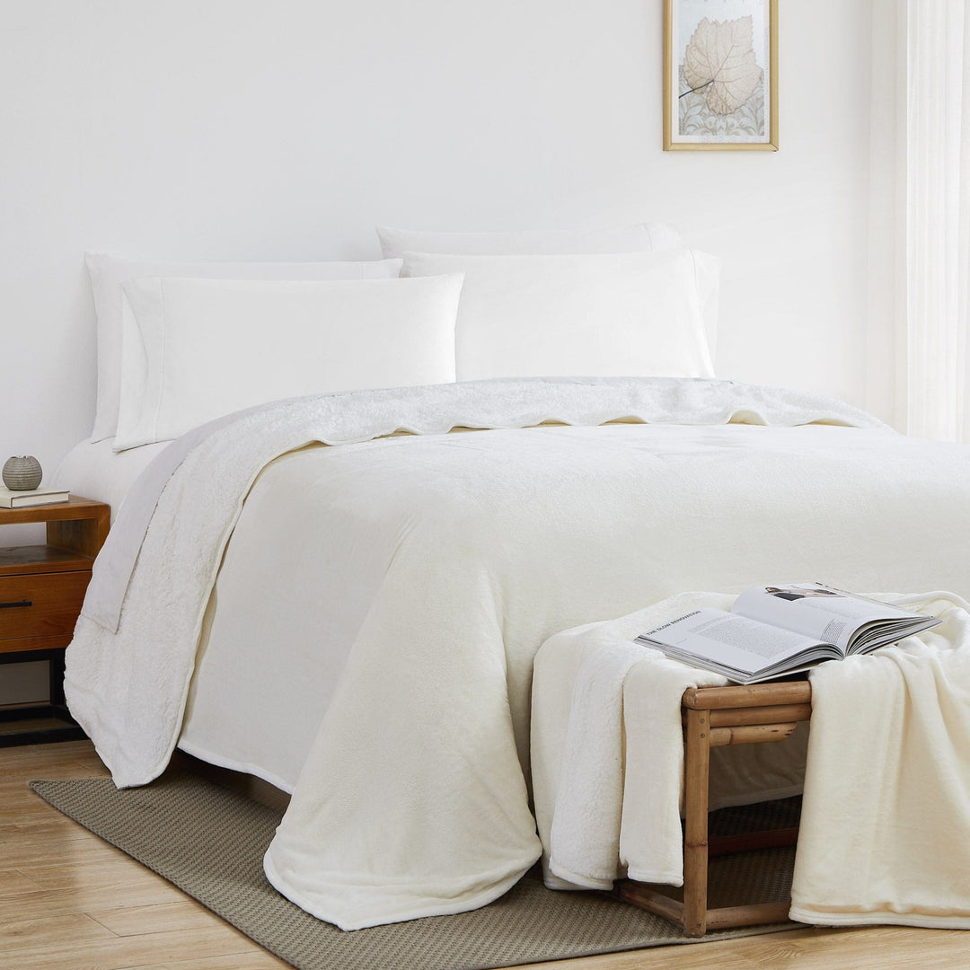 Sherpa-Fleece Oversized Blankets SouthShore Fine Linens