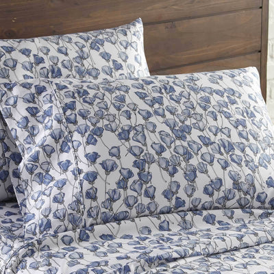 Forevermore 100% Cotton Sateen Pillow Cases in Blue#color_forevermore-blue