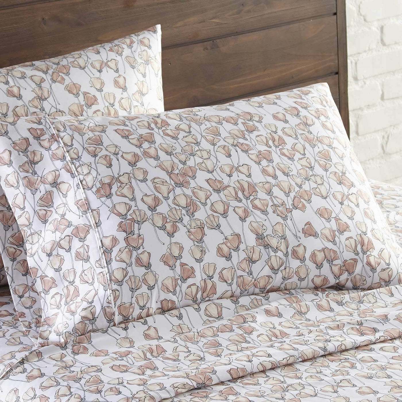 Forevermore 100% Cotton Sateen Pillow Cases in Blush#color_forevermore-blush