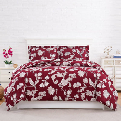 Early Springs Comforter Set in Red#color_early-spring-red