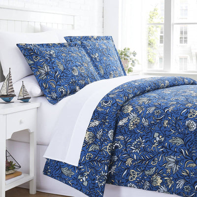 Blooming Blossoms Duvet Cover in Blue#color_blooming-blossoms-blue
